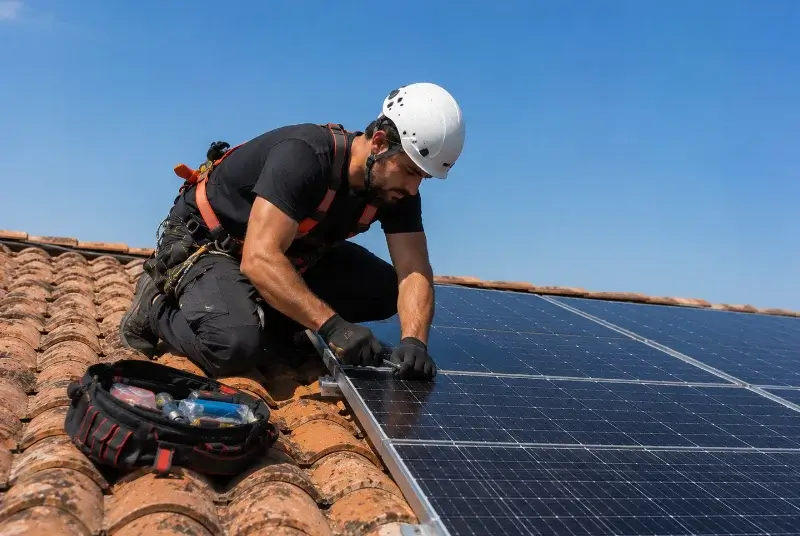 Maintenance et monitoring de panneaux solaires à Vabre